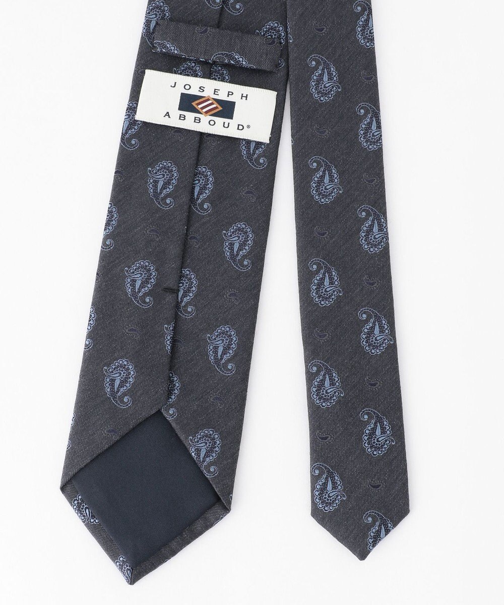 JOSEPH ABBOUD 【日本製】ペイズリーレジメンタル ネクタイ 