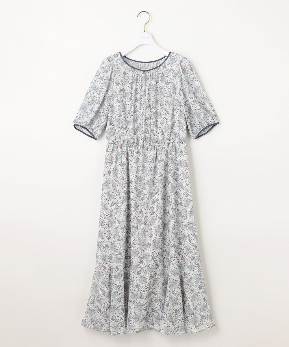 ANY SIS 【洗える】リーフMIXプリント ワンピース 