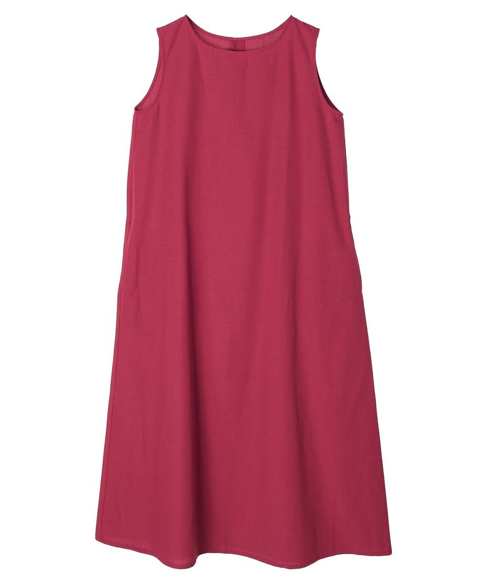 Green Parks 綿麻混ノースリーブワンピース 