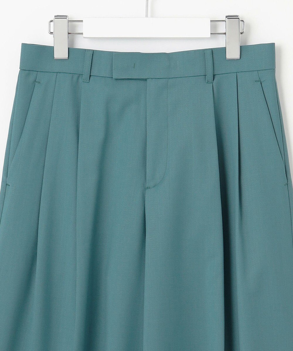 自由区 S 【洗える】TWラチネストレッチワイドクロップド パンツ 