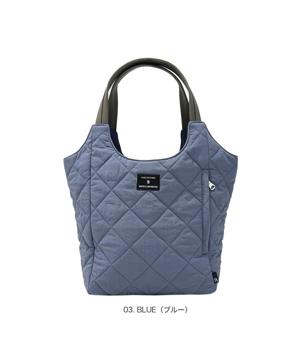 ROOTOTE 3674【仕切り+自立+撥水】LT.ラウンド.パルーティ.キルト-D 