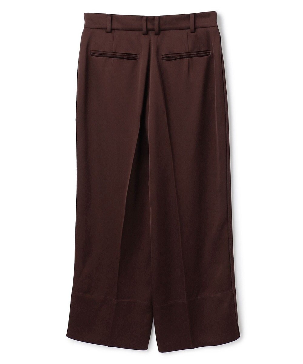 BEIGE， CASSITER / リネンブレンド サテンクロップドパンツ 