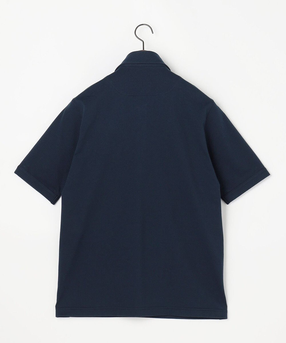 JOSEPH ABBOUD 【オーガニックコットン使用・JAPANファブリック】ミニ千鳥サッカー ポロシャツ 