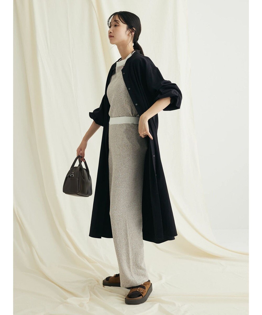 CRAFT STANDARD BOUTIQUE レーヨンデシンバンドカラーワンピース 