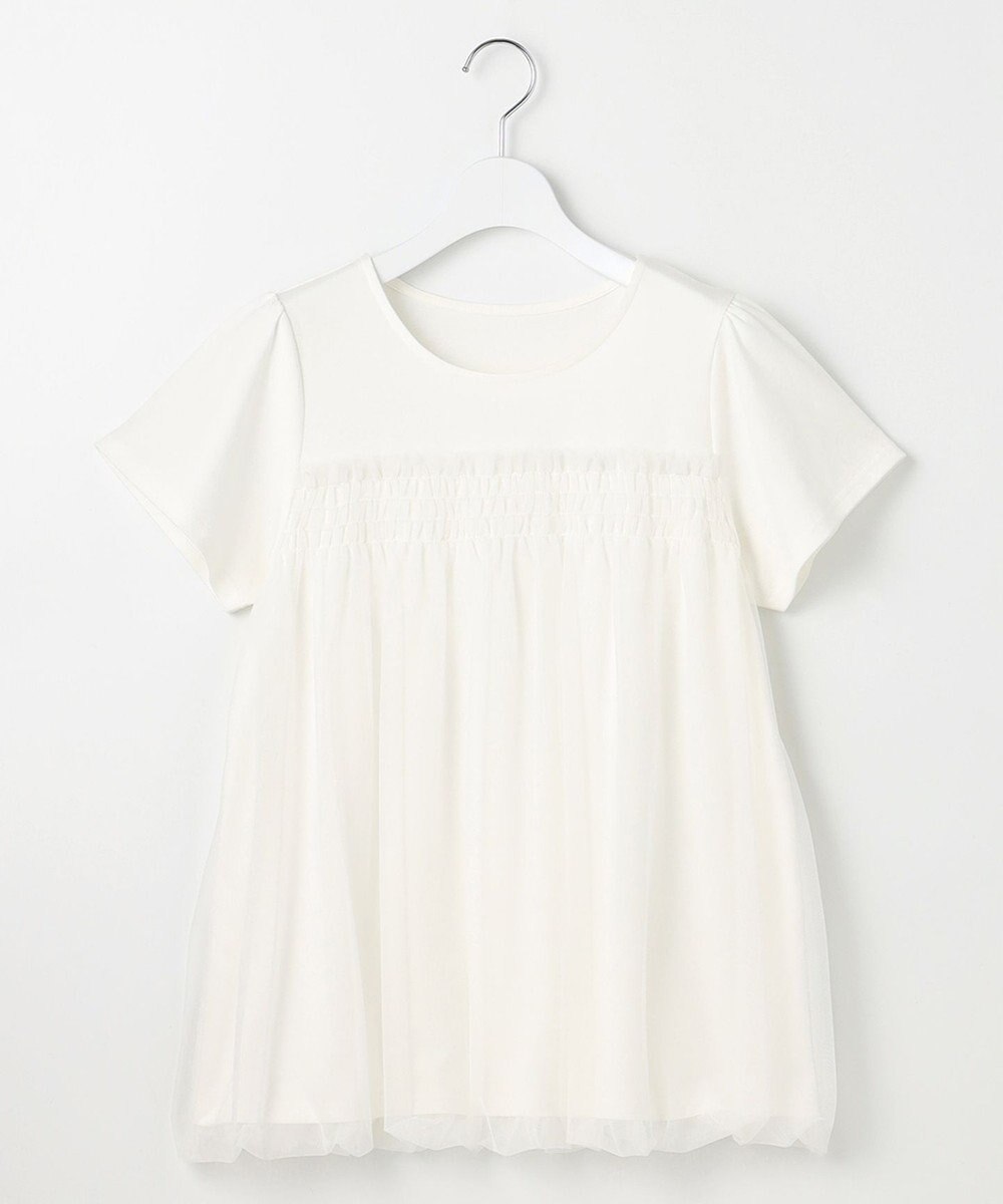 Feroux 【汗ジミが目立たない・洗える】バルーンチュール Tシャツ 