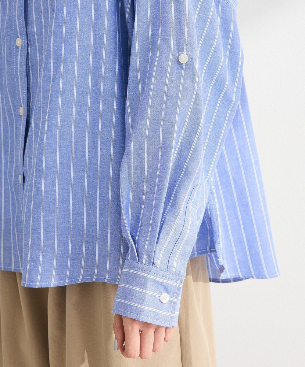 Green Parks 綿麻混シャツ 