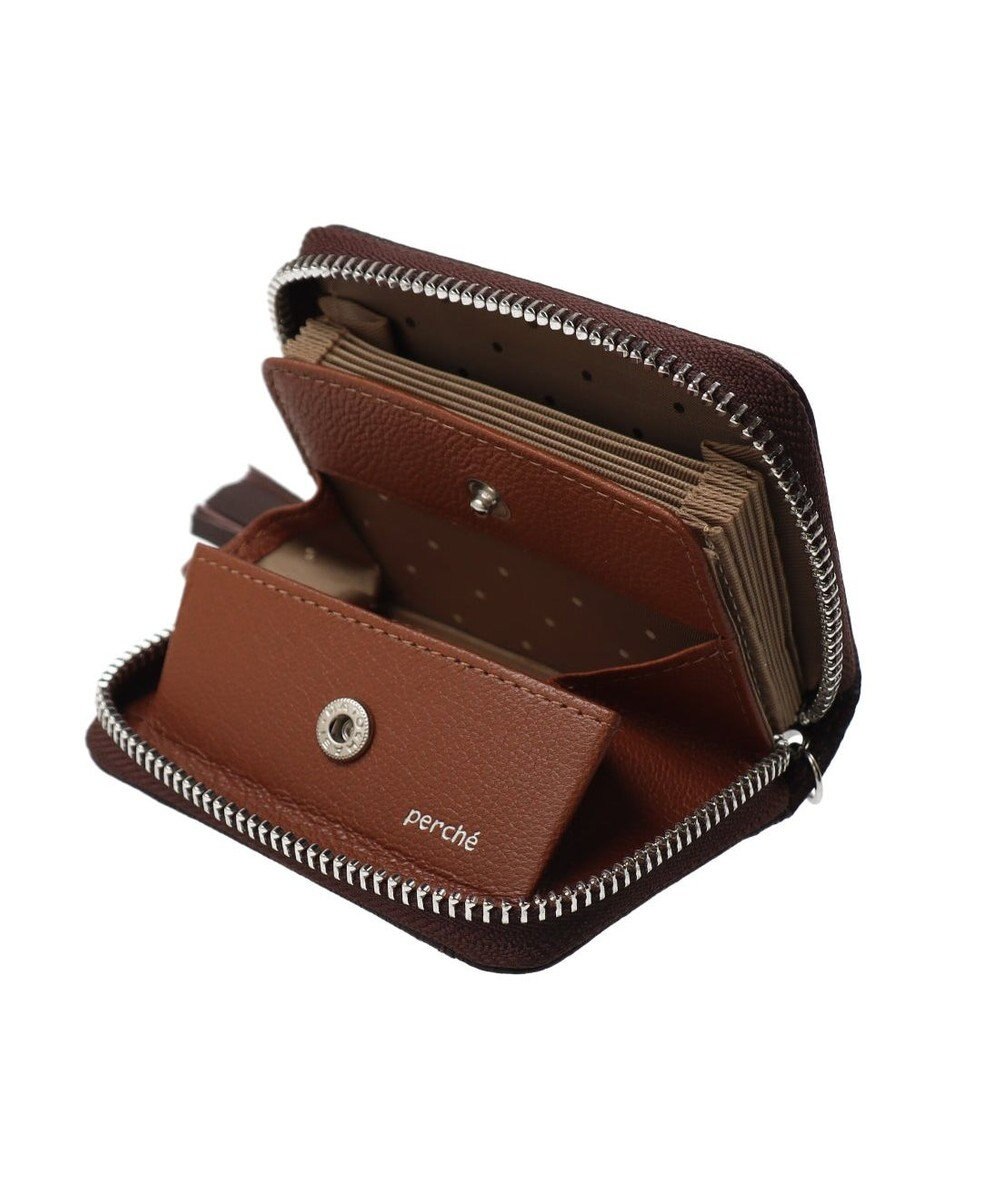 UNBILLION ペルケ perche / ドット刺繍ジャバラチャームウォレットショルダー 