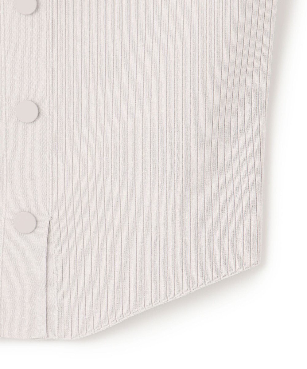 ICB L 【洗える】ハイゲージスムース ニットビスチェ 