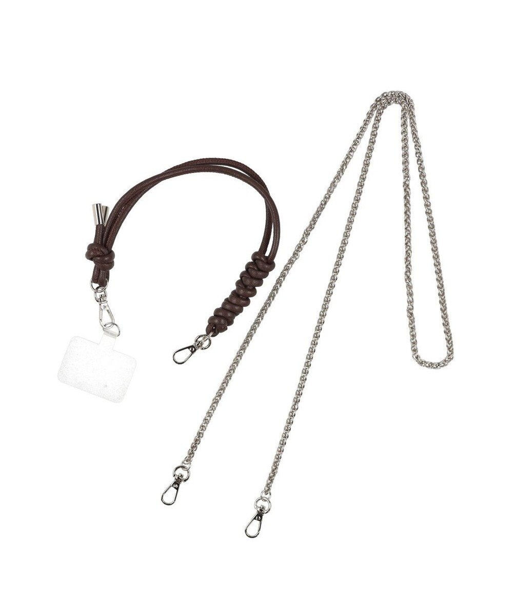 UNBILLION ペルケ perche / ドット刺繍ジャバラチャームウォレットショルダー 