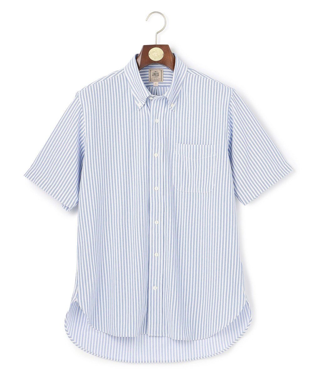 J.PRESS MEN 【吸水速乾 / 抗菌防臭 / 遮熱 / 防シワ】【J.PRESS OXFORD JERSEY】カノコインレイ半袖 シャツ / B.D. 