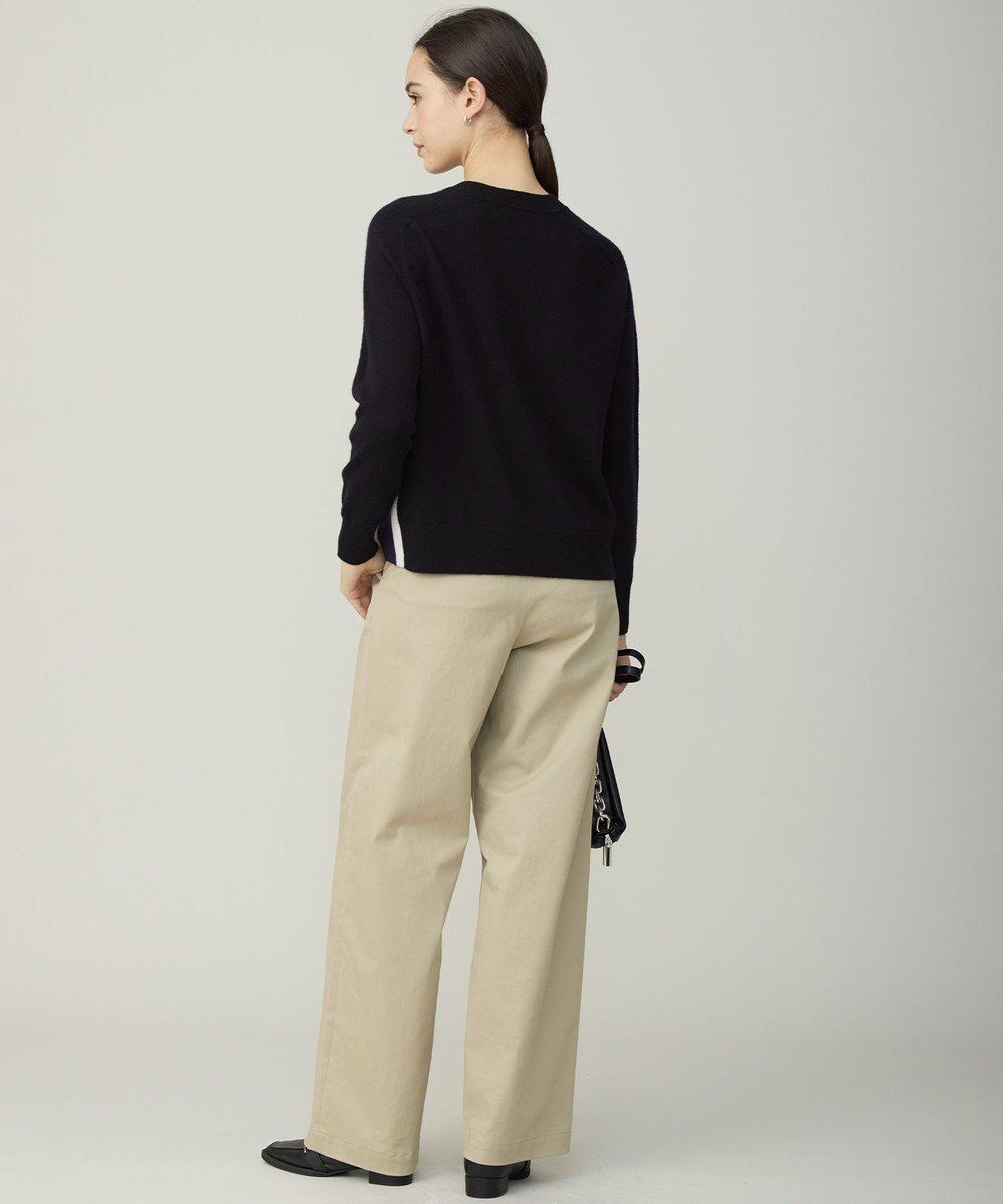 ICB 【30th ANNIVERSARY】 カシミヤブレンド 配色デザインプルオーバー 