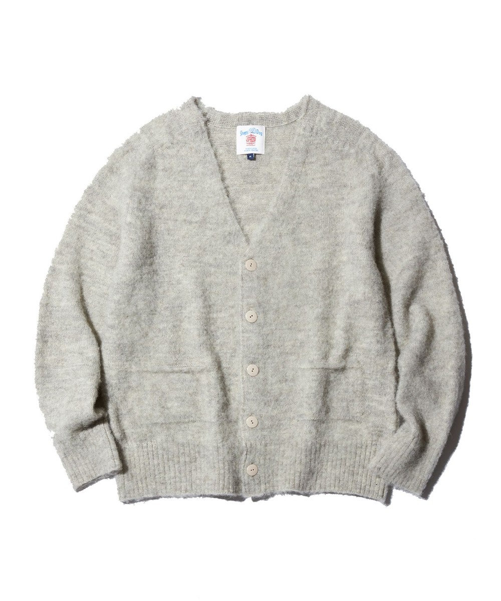 J.PRESS MEN 【J.PRESS ORIGINALS】BRITISH WOOL SHAGGYDOG CARDIGAN / JAPAN MADE アイボリー系