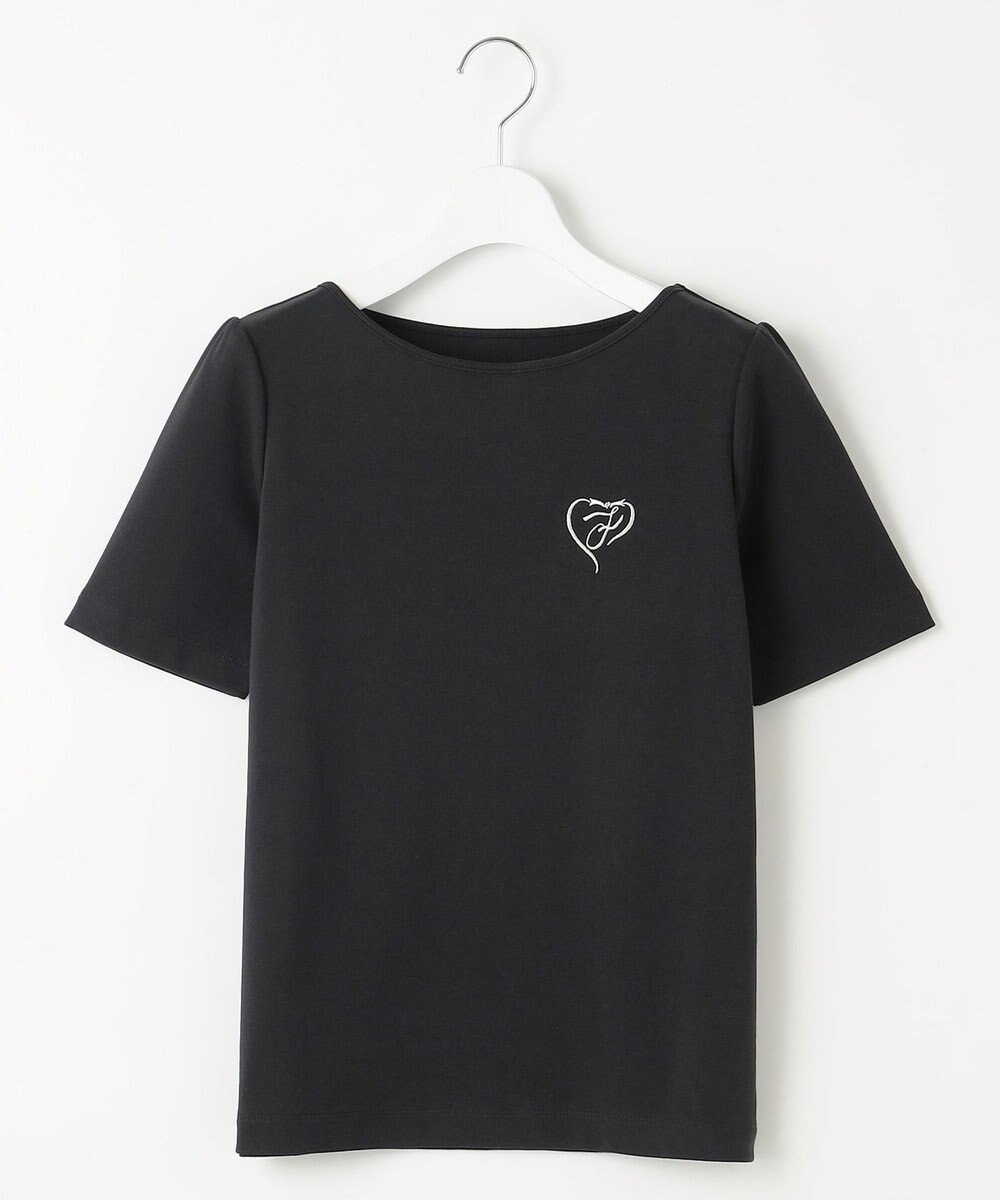 Feroux 【洗える】ワンポイント刺繍Tシャツ 