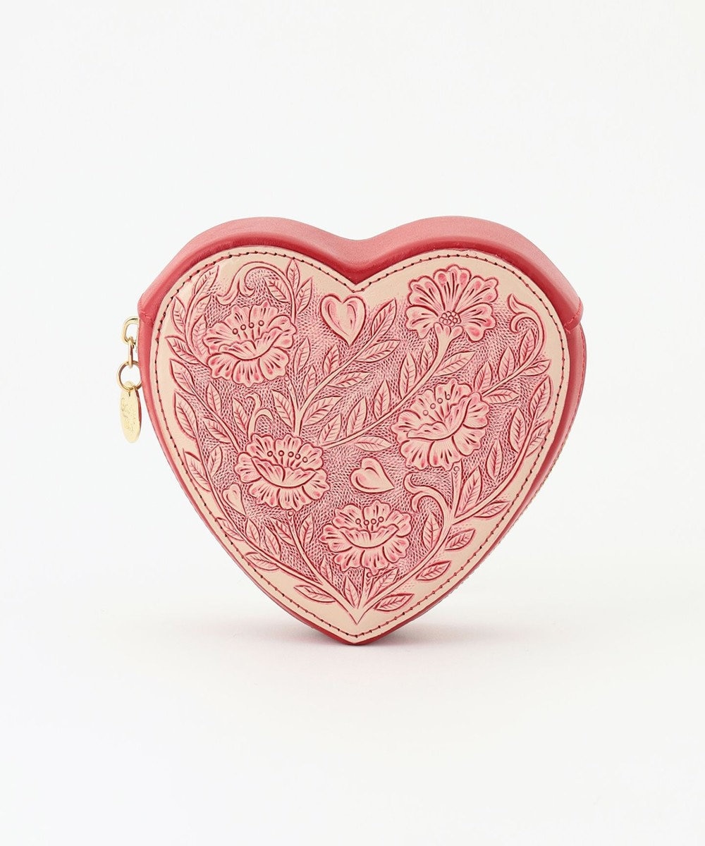 GRACE CONTINENTAL 【Valentine】Heart pouch ピンク