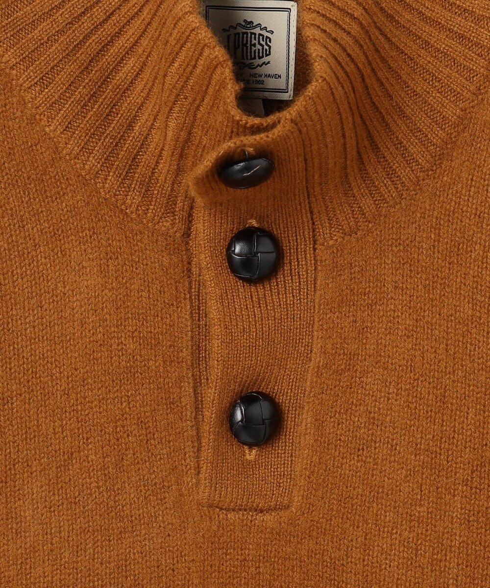 J.PRESS MEN 【カシミア100%使用】カシミヤリブモックネック ニット 