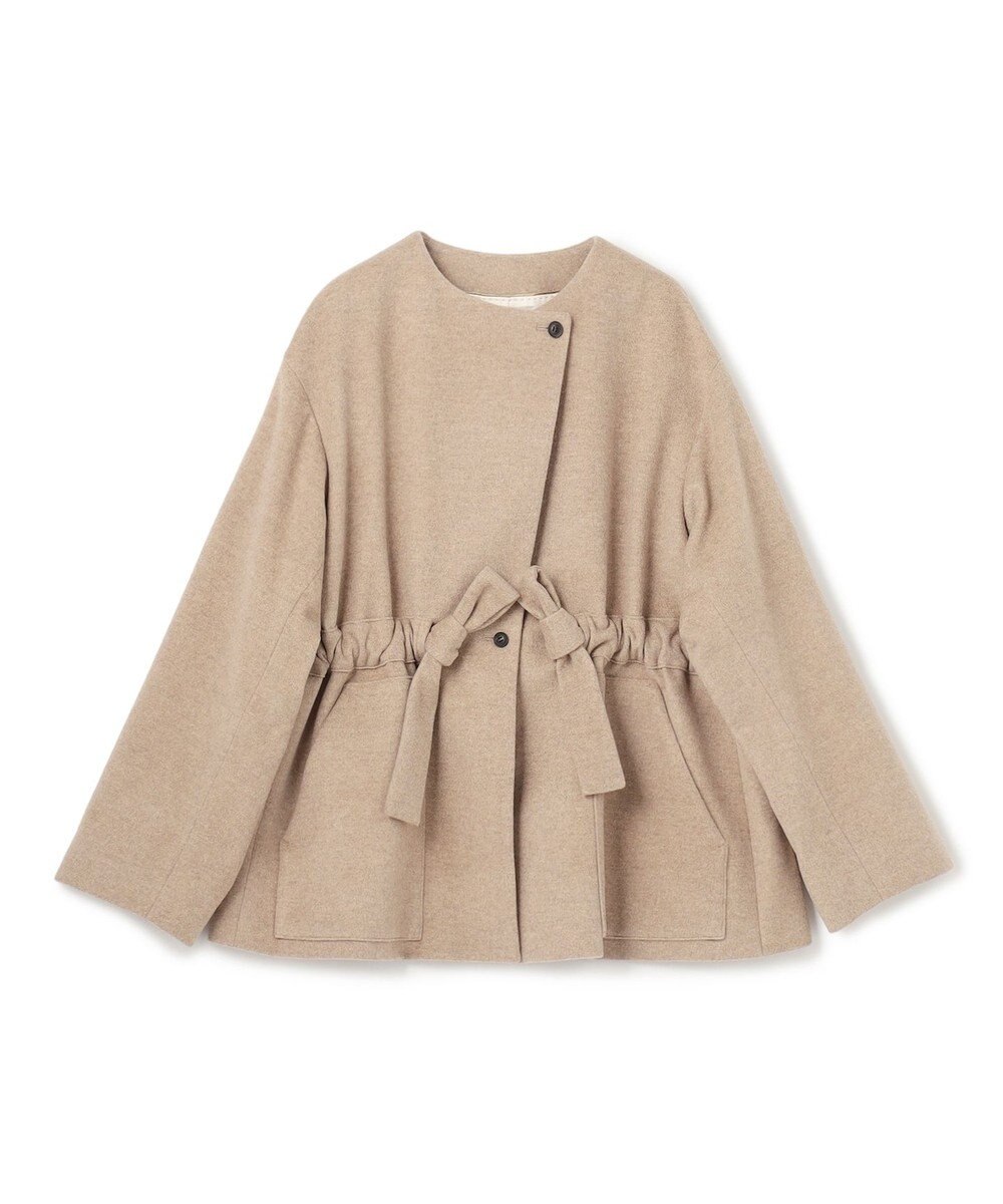 BEIGE， LABBOCK / ウール混2WAYショートコート 