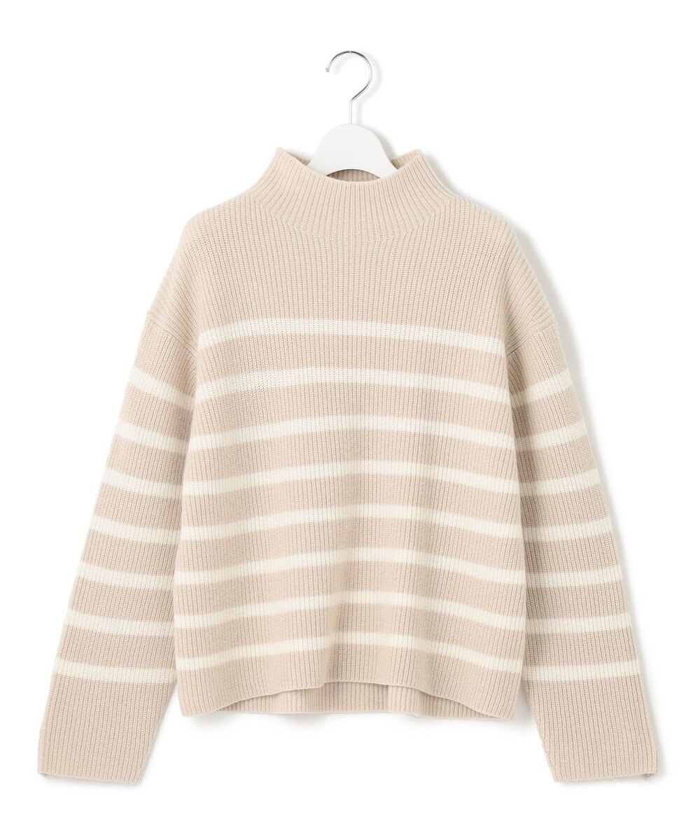 23区 S 【Oggi2月号掲載/洗える】ウールカシミヤ ボーダー ニット 