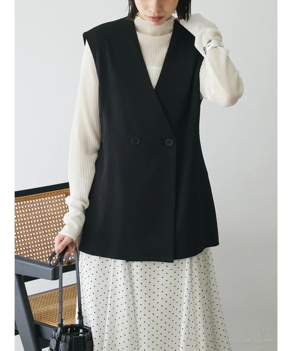 Green Parks AnriettMusee ネック切替デザインベスト 