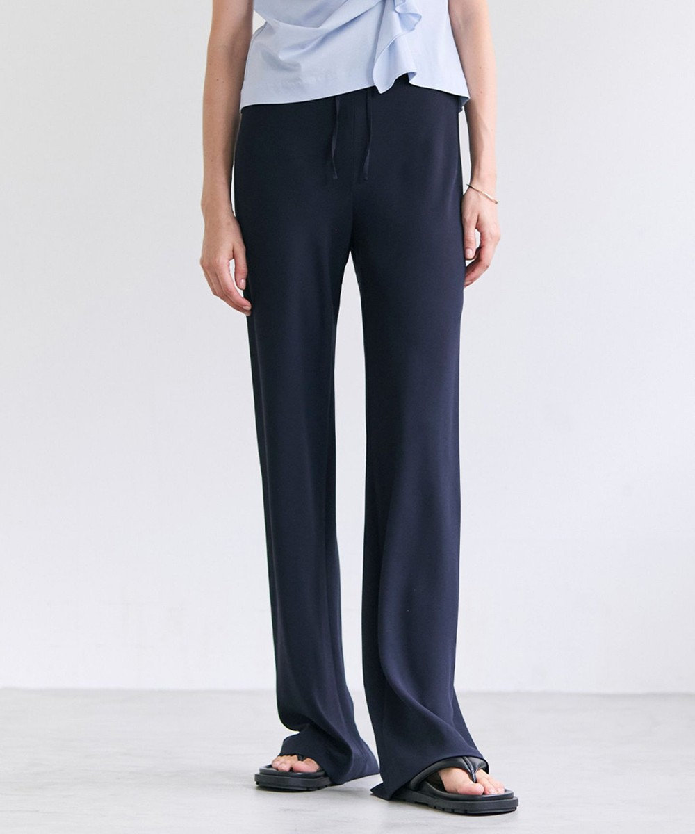 BEIGE， FLEUR / ドレープ イージーワイドパンツ 