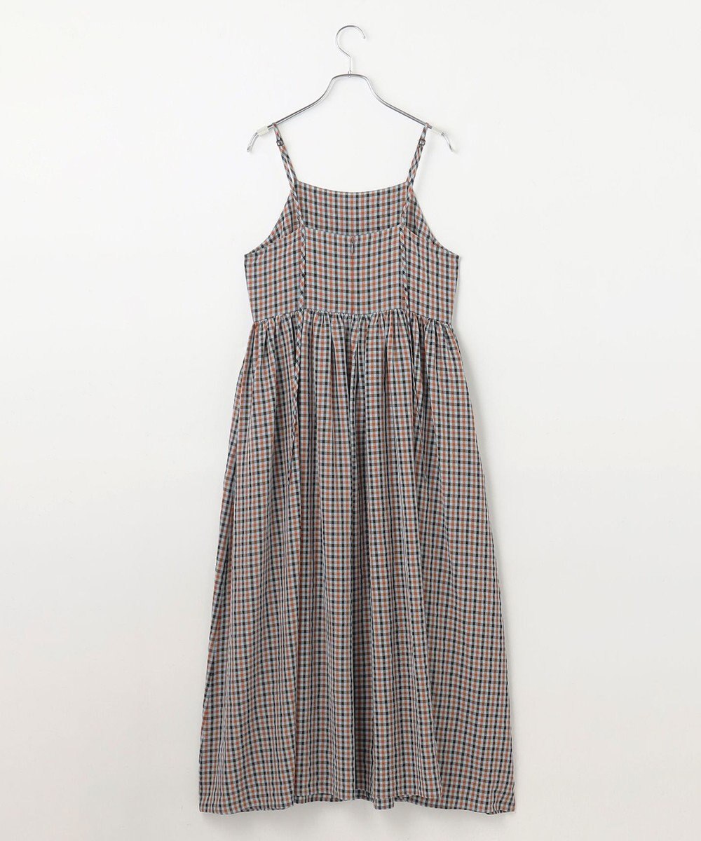 #Newans ボリュームチェックキャミワンピ 