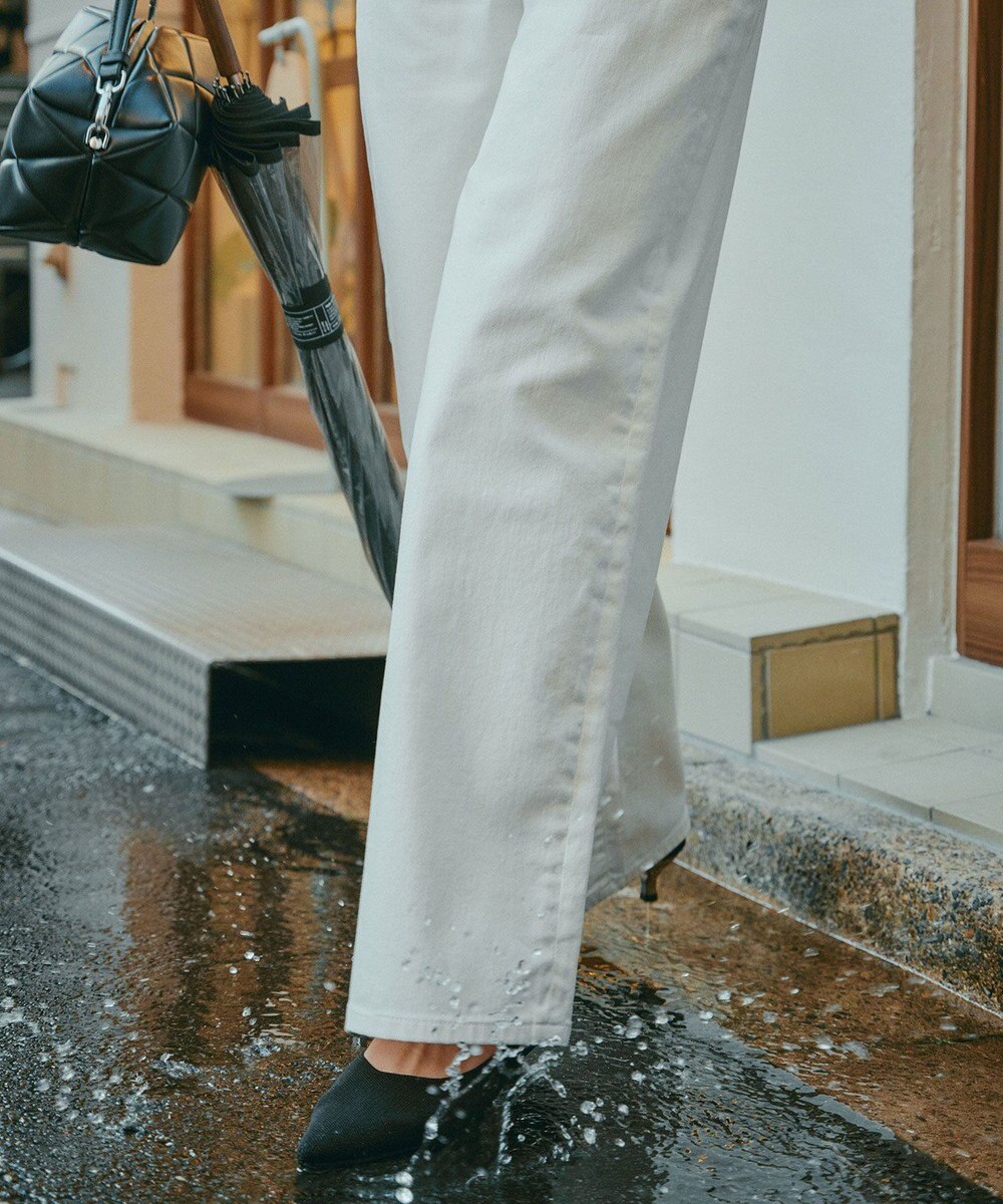 UNFILO 【UNFILO DENIM/新色追加】撥水ストレッチ ルーズワイドデニム 