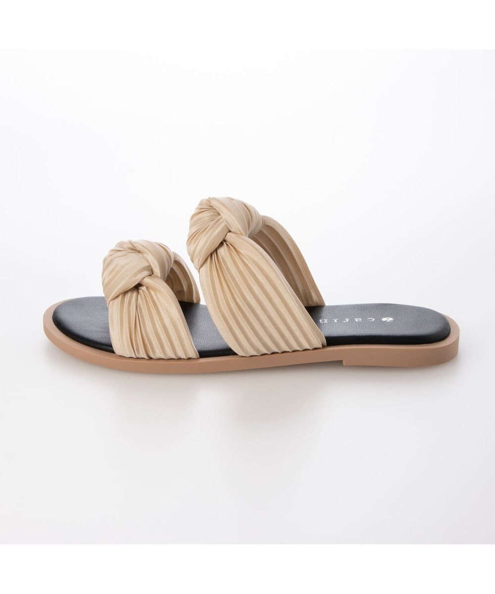 MODE ET JACOMO <carino>プリーツスポンジサンダル 