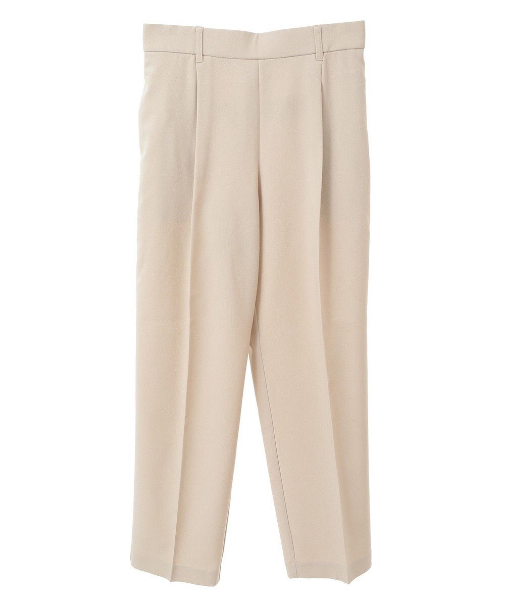 Green Parks きれいシルエット麻調パンツ（テーパード） 