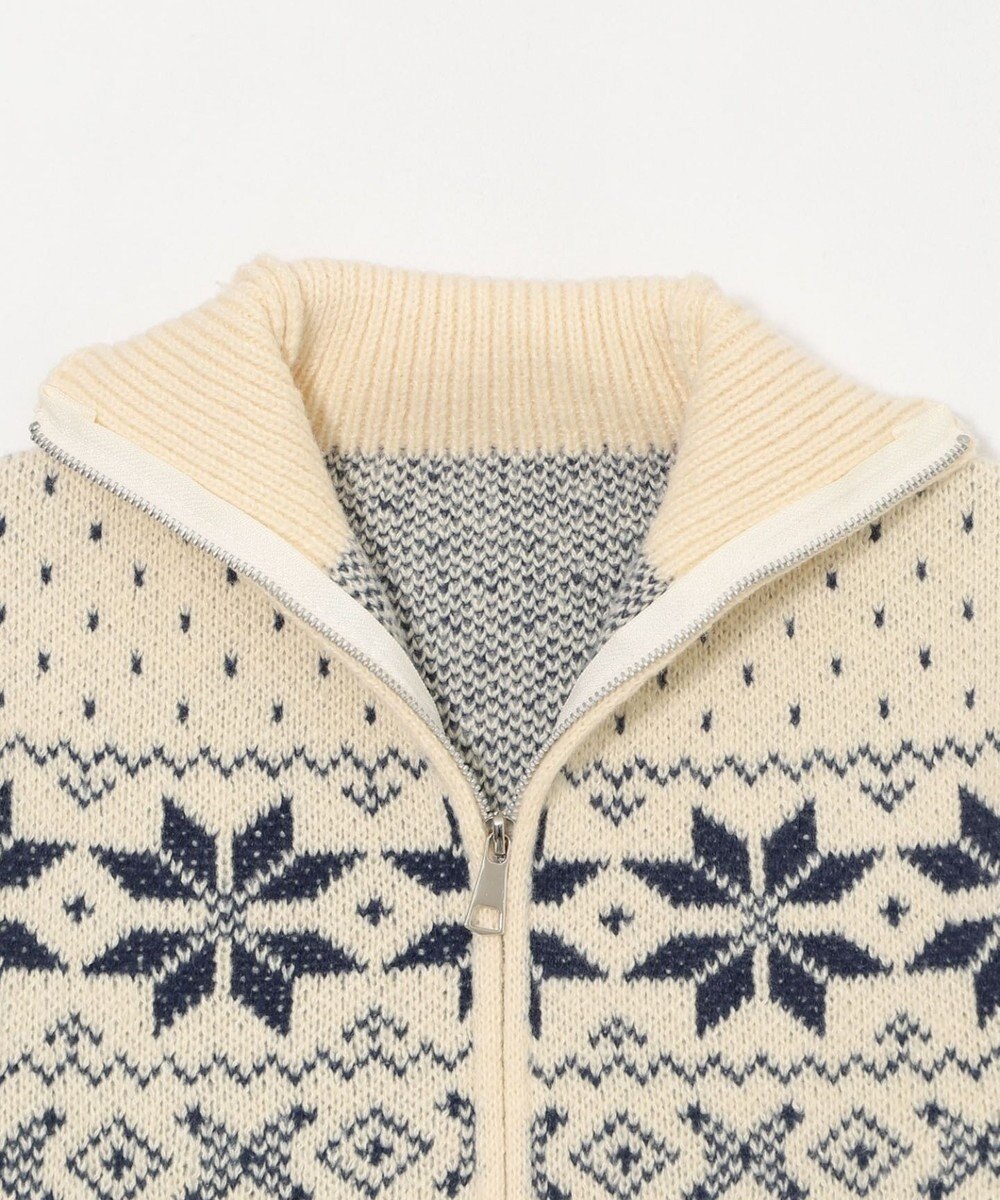 WEGO ユキガラダブルジップカーデ 