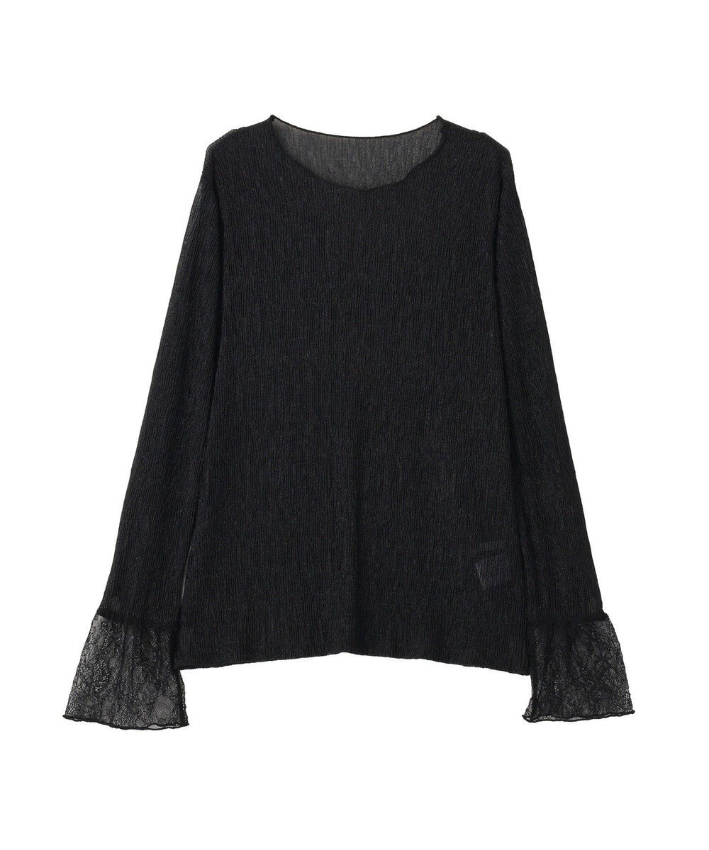 YECCA VECCA 袖レースシアートップス 