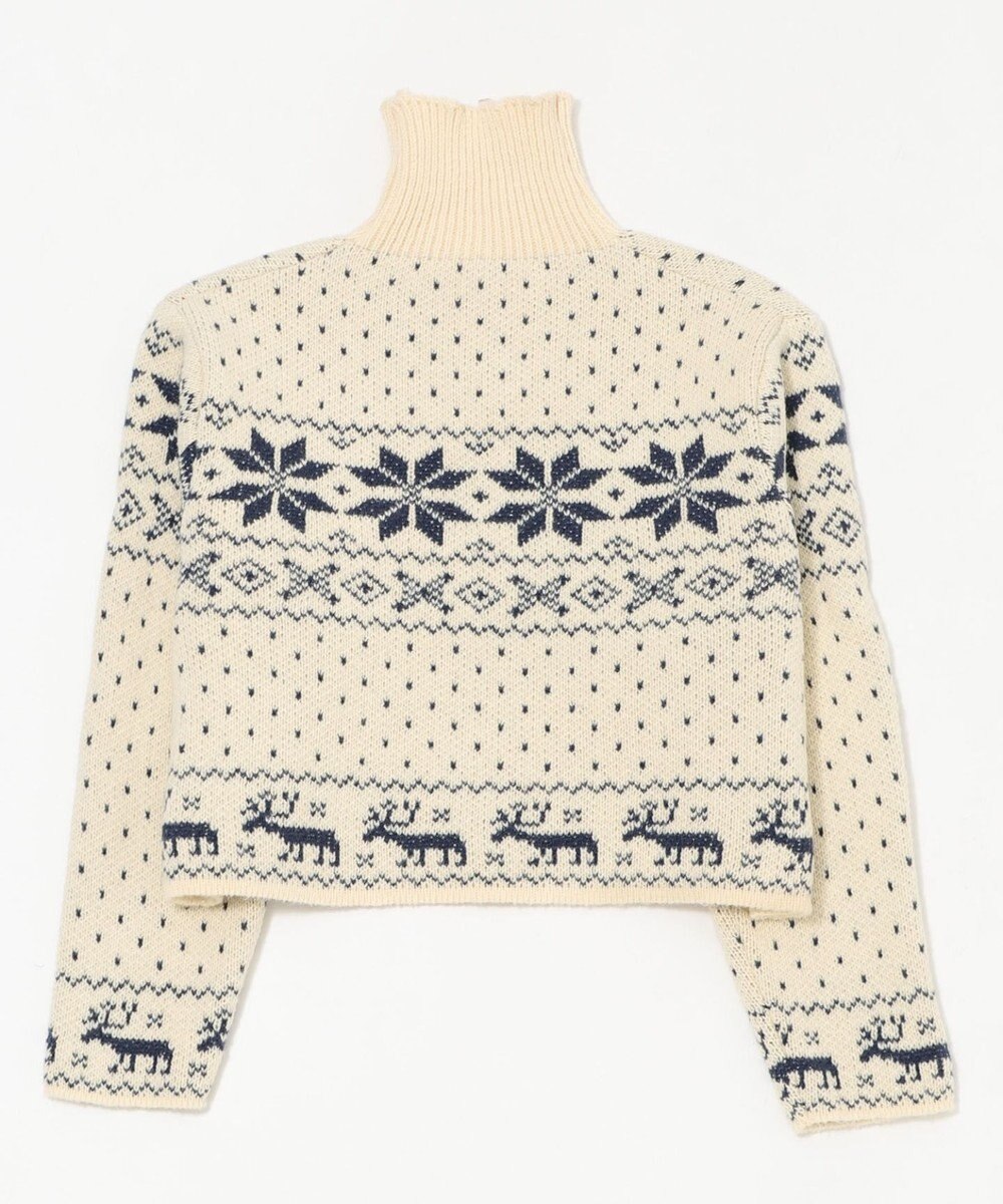 WEGO ユキガラダブルジップカーデ 