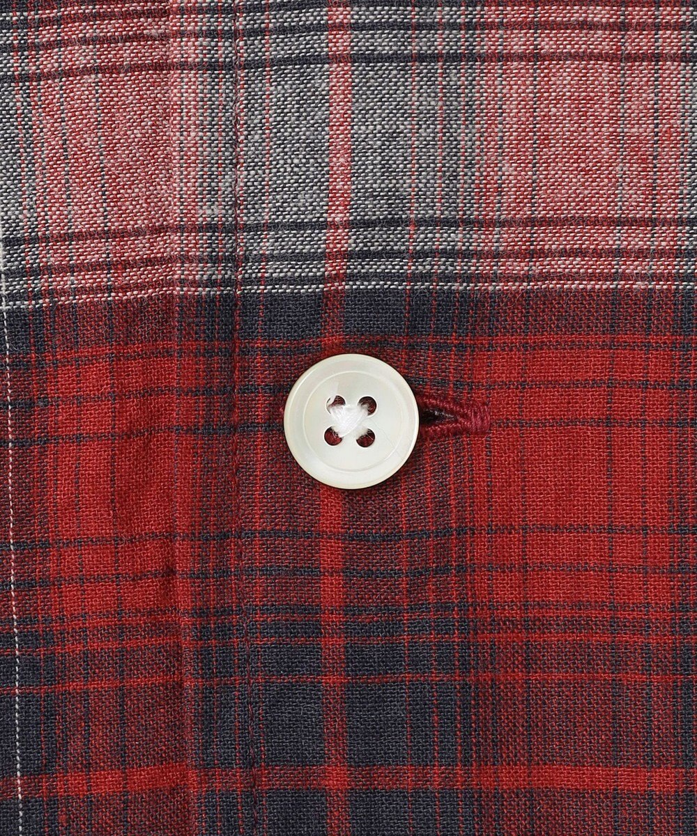 J.PRESS MEN 【J.PRESS ORIGINALS】【UNISEX】Indian Madras Open Shirts / Baggy-Fit 