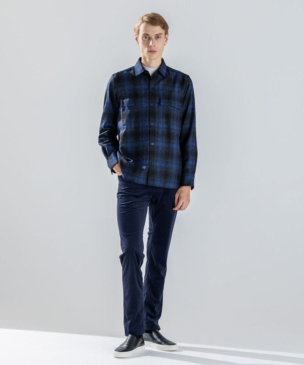 JOSEPH HOMME 【新素材】フェードフラノチェック / シャツブルゾン 