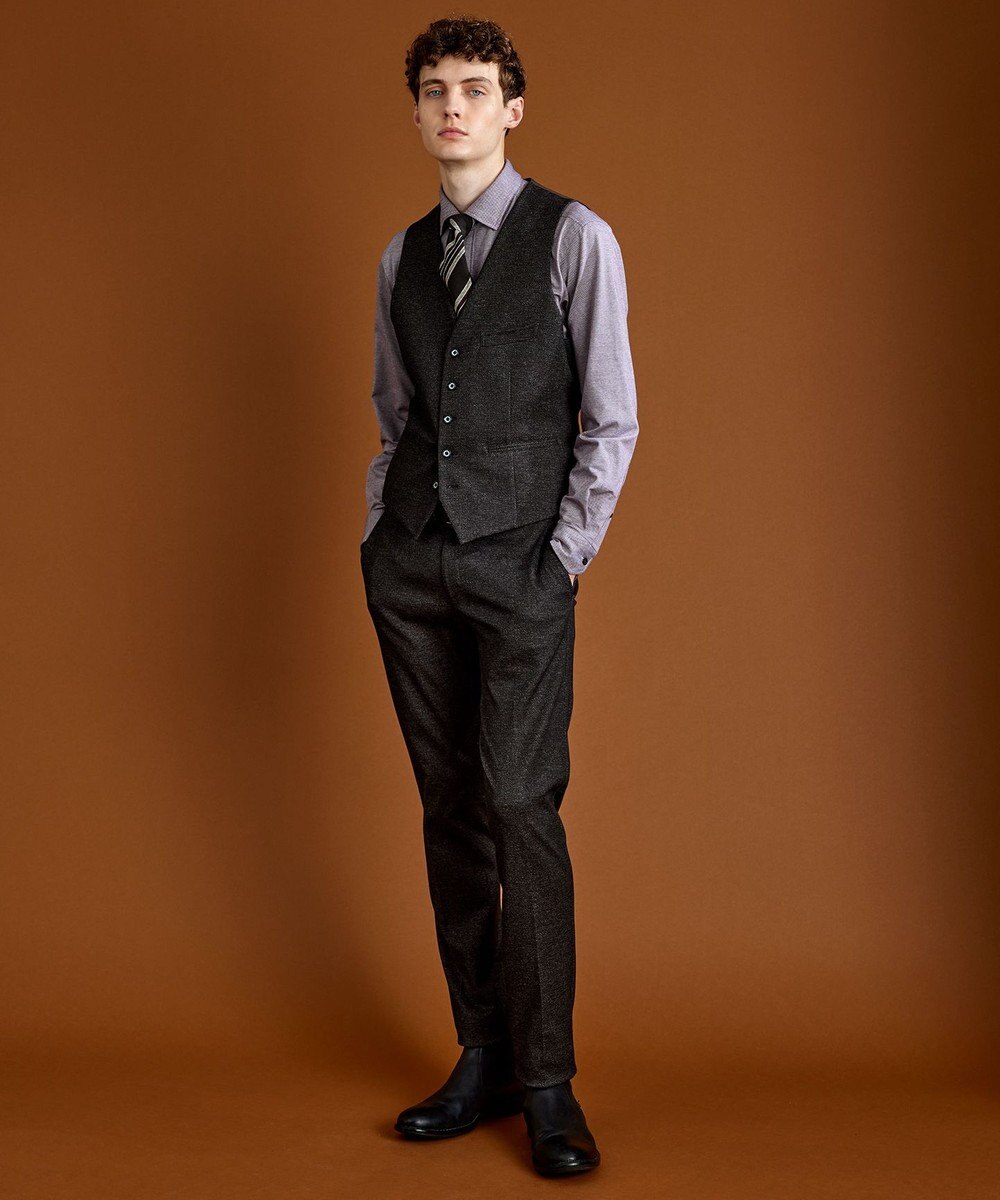 JOSEPH ABBOUD 【キングサイズ・ストレッチ】ツィーディージャージ　ベスト 