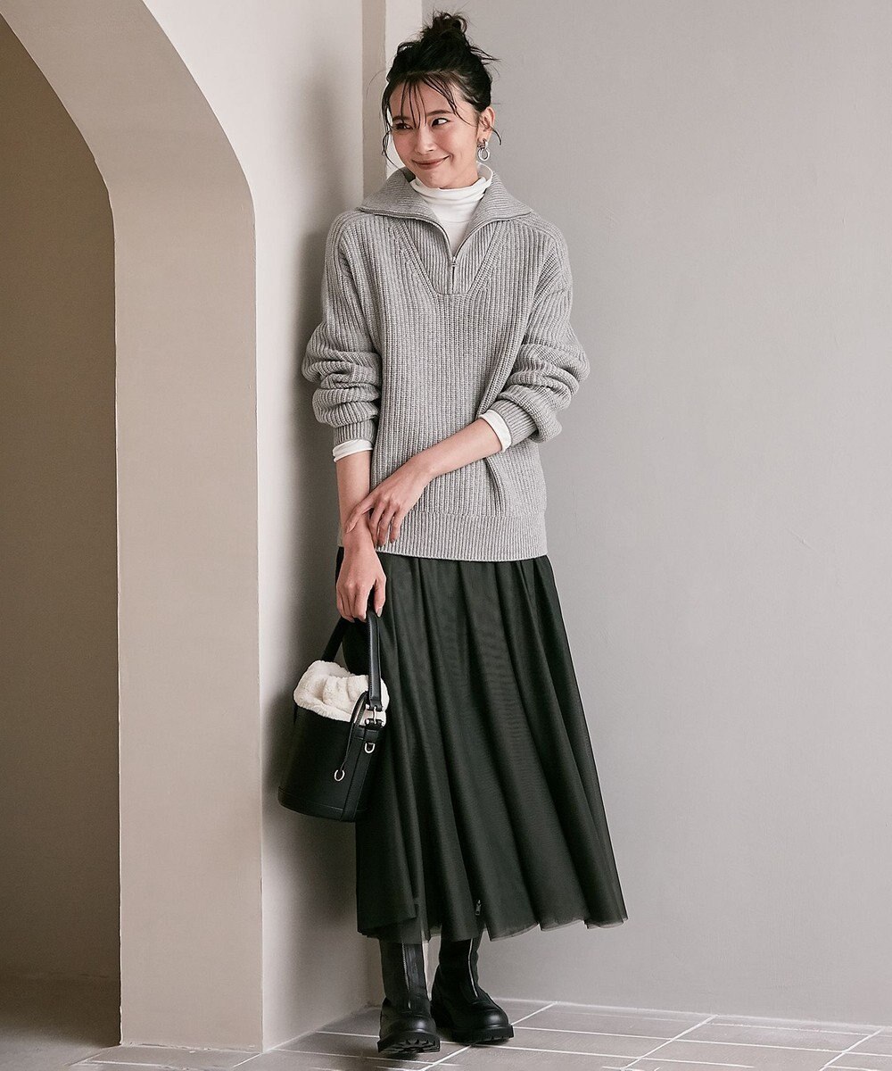 23区 【CLASSY.1月号掲載】スムージーコットン シアー ニット 