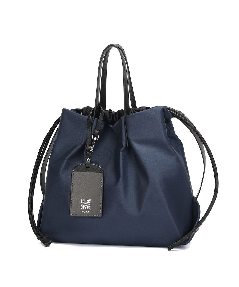 style code 【PADMA/パドマ】カードケース付　ナイロン巾着トートバッグ 