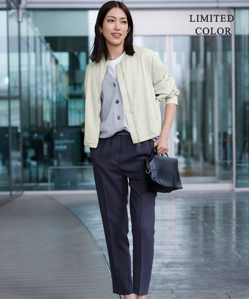 ICB L 【新色追加・接触冷感・UVケア・速乾・洗える】FluidBackSatin ドロストパンツ 