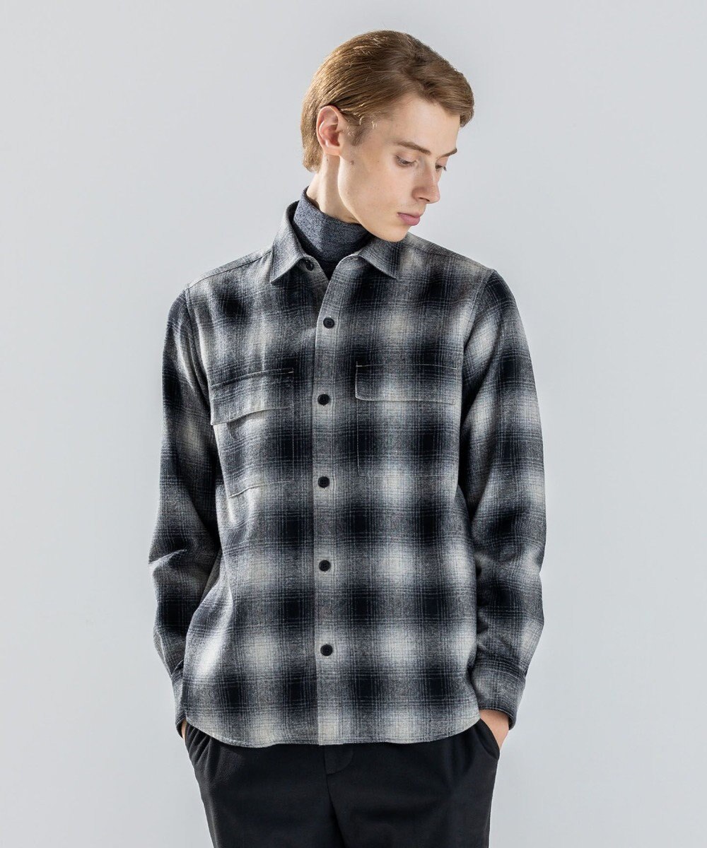 JOSEPH HOMME 【新素材】フェードフラノチェック / シャツブルゾン 