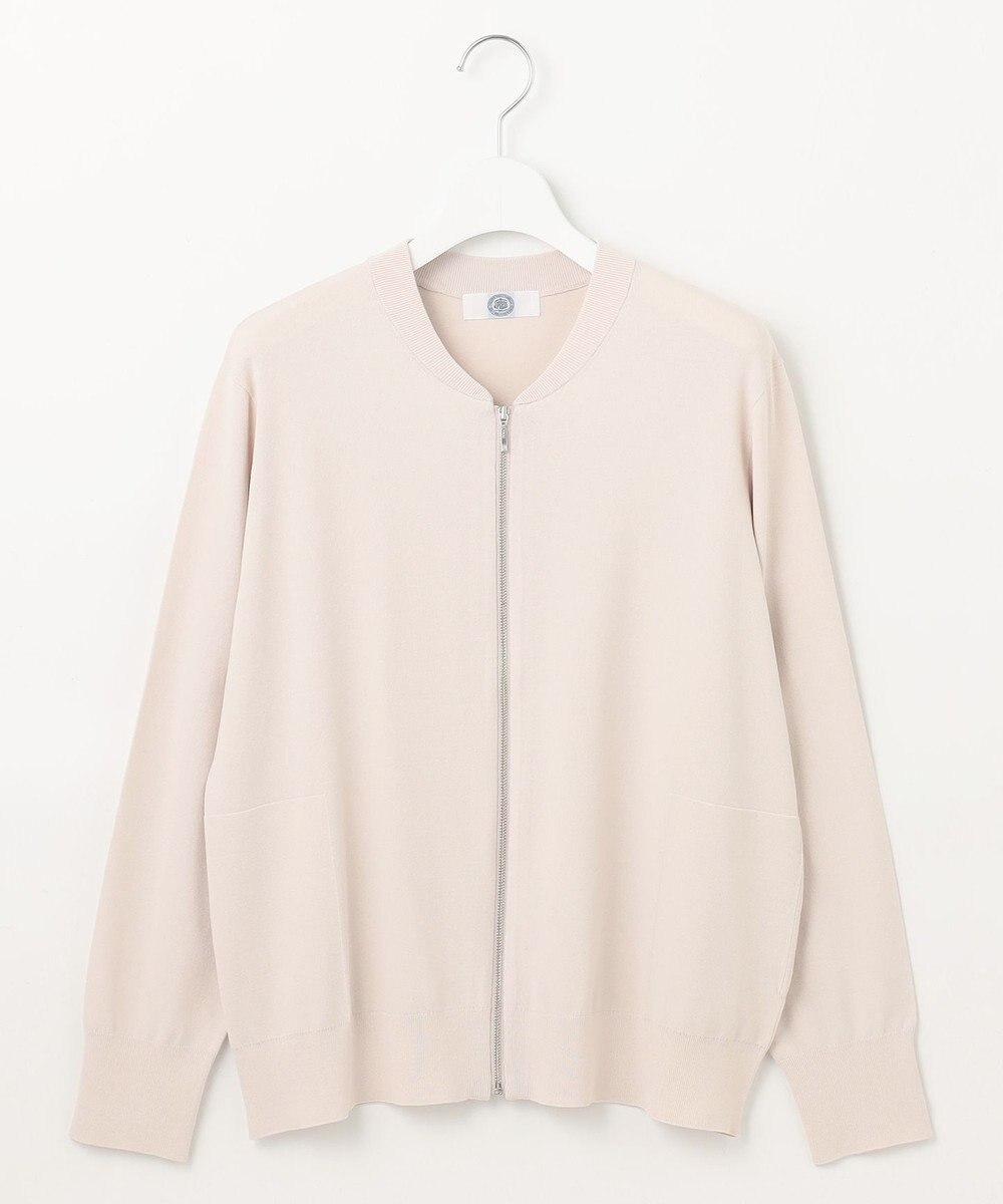 J.PRESS LADIES 【洗える】ニット ブルゾン 