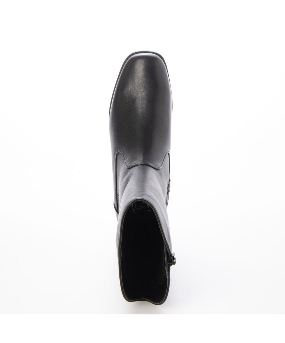 ing <ing>チャンキーヒールショートブーツ 