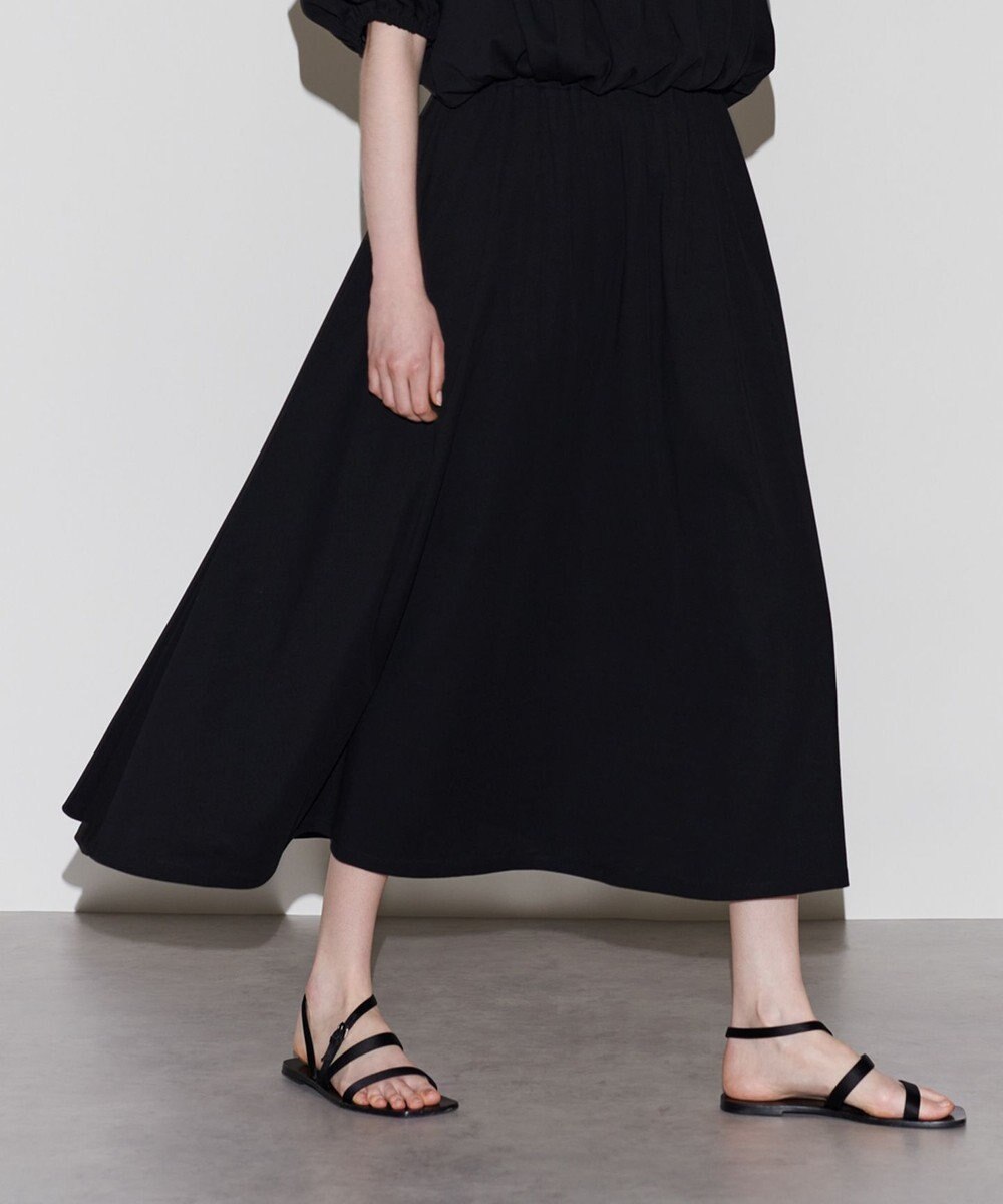 NAVE 【Nave 　洗える・接触冷感】ジャージースリットスカート 