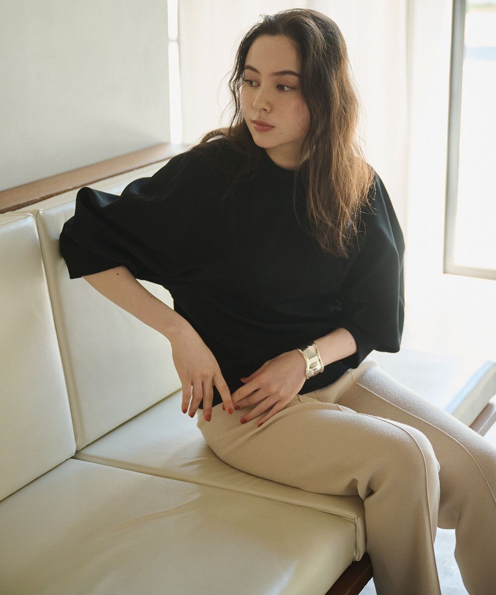 #Newans ラウンドスリーブカットソー 