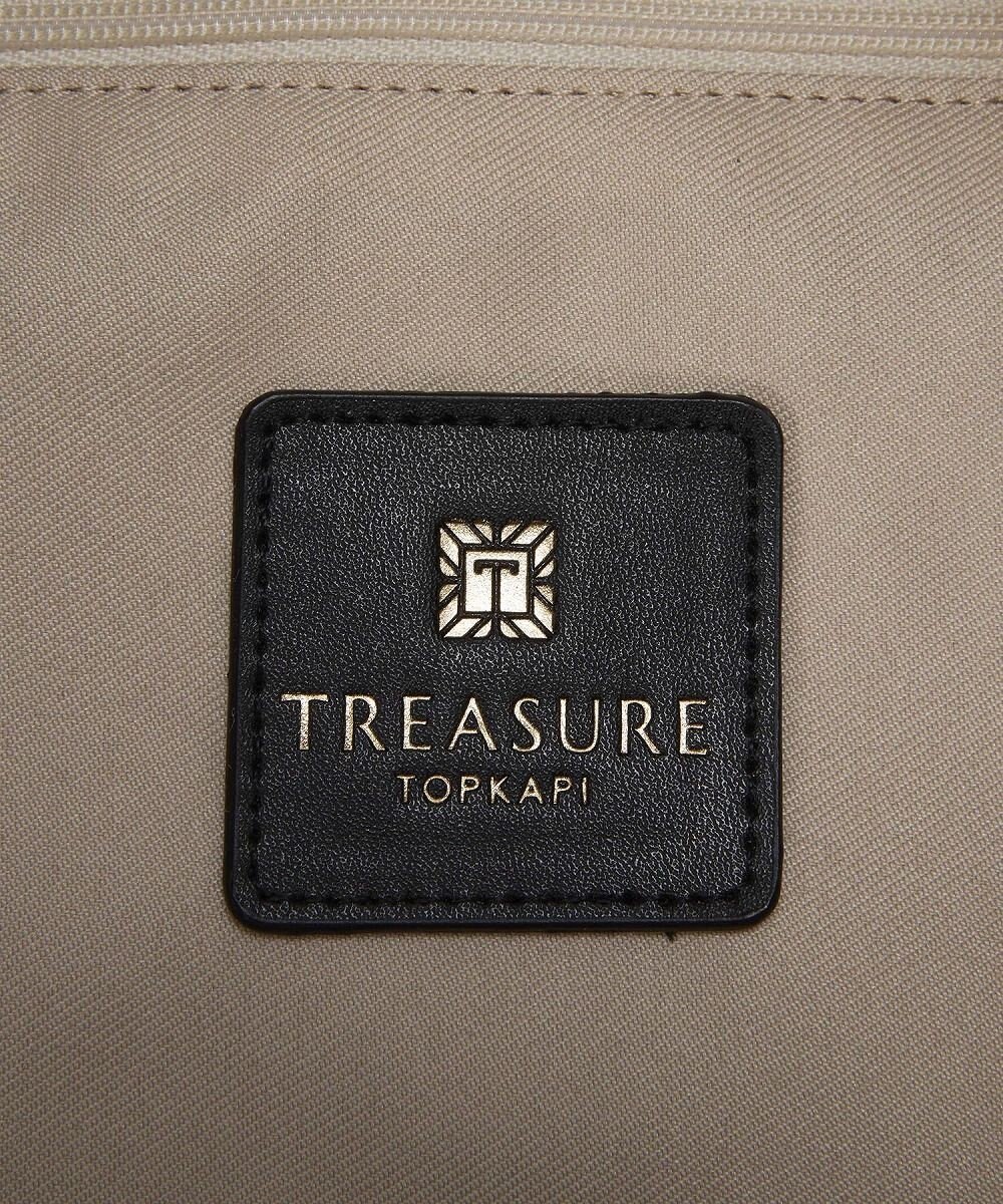 TOPKAPI 【TREASURE TOPKAPI】マイルドサテン スカーフ柄 巾着 トート バッグ 