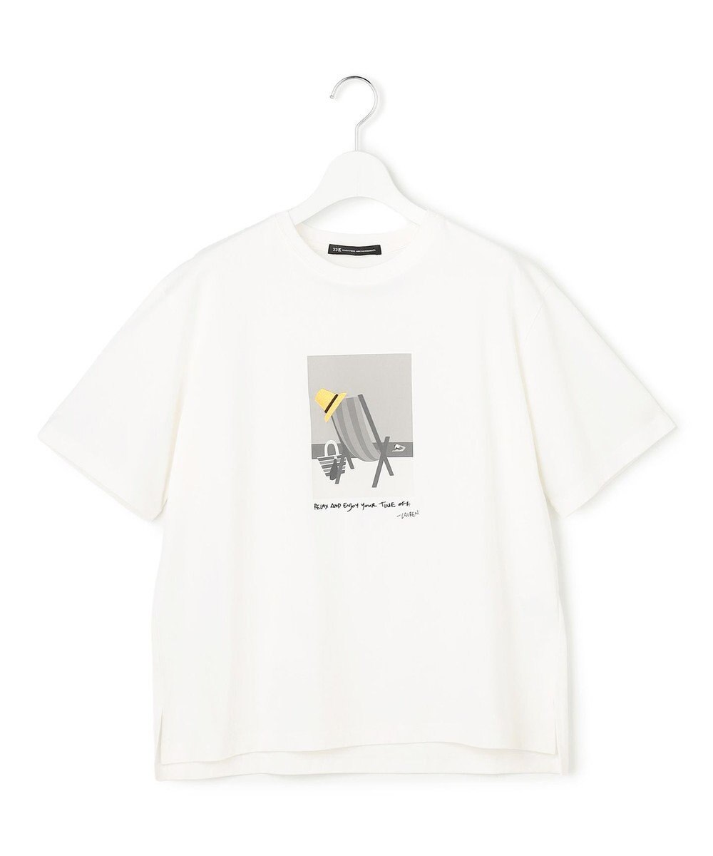 23区 L Lauren Rolwing コラボ グラフィックプリント Tシャツ 