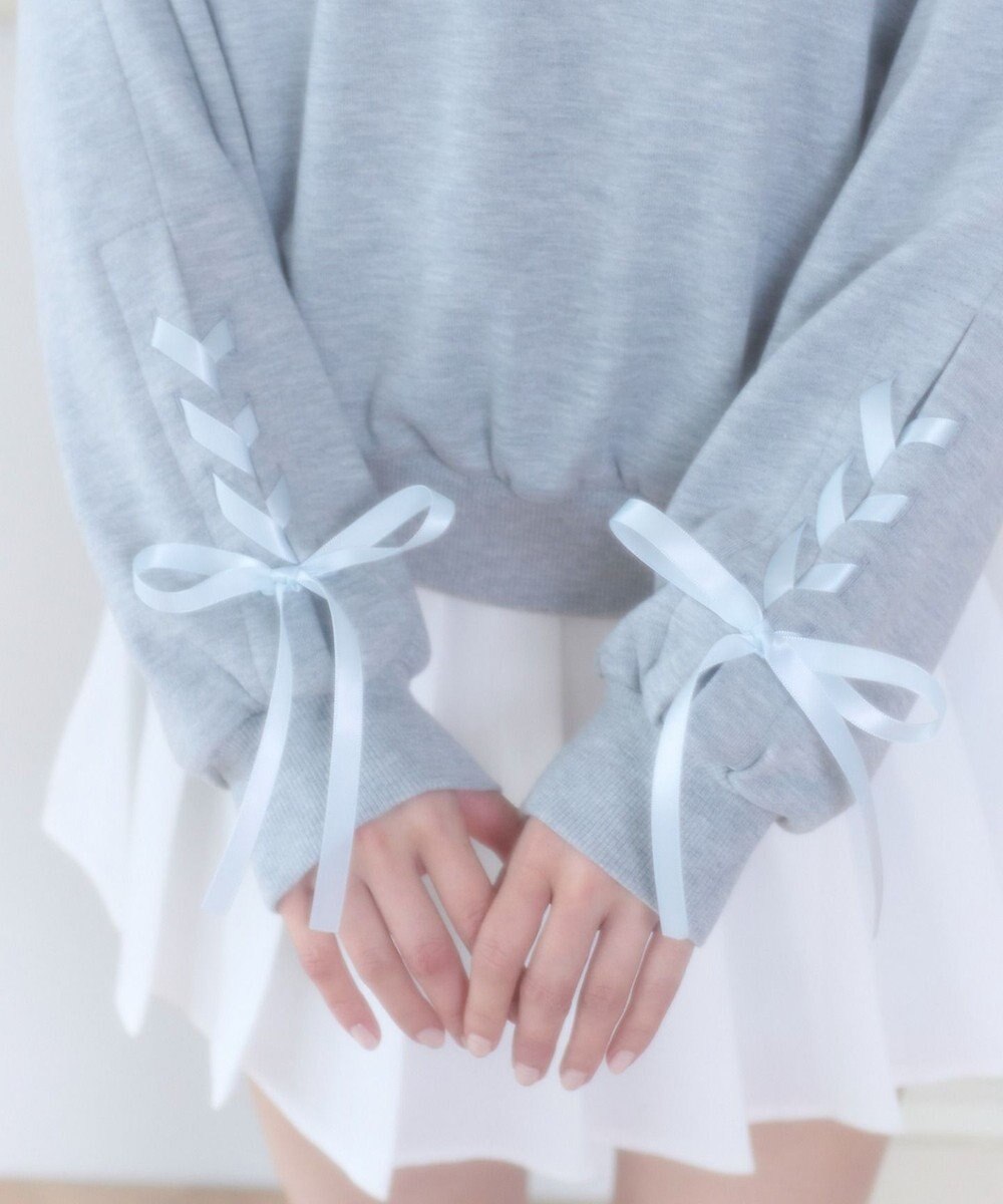 WEGO レースアップリボンスウェット 