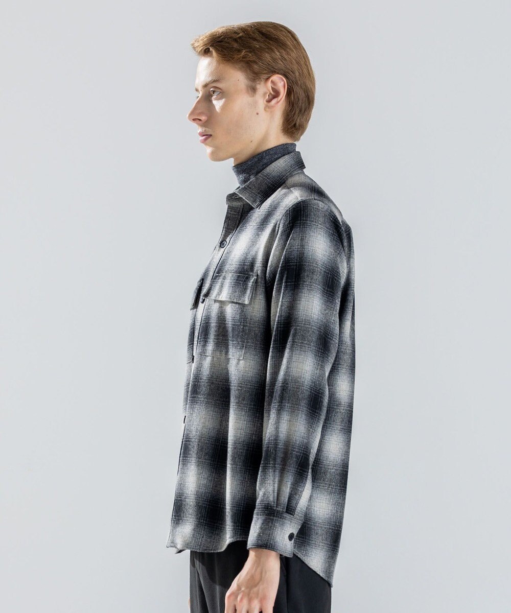 JOSEPH HOMME 【新素材】フェードフラノチェック / シャツブルゾン 