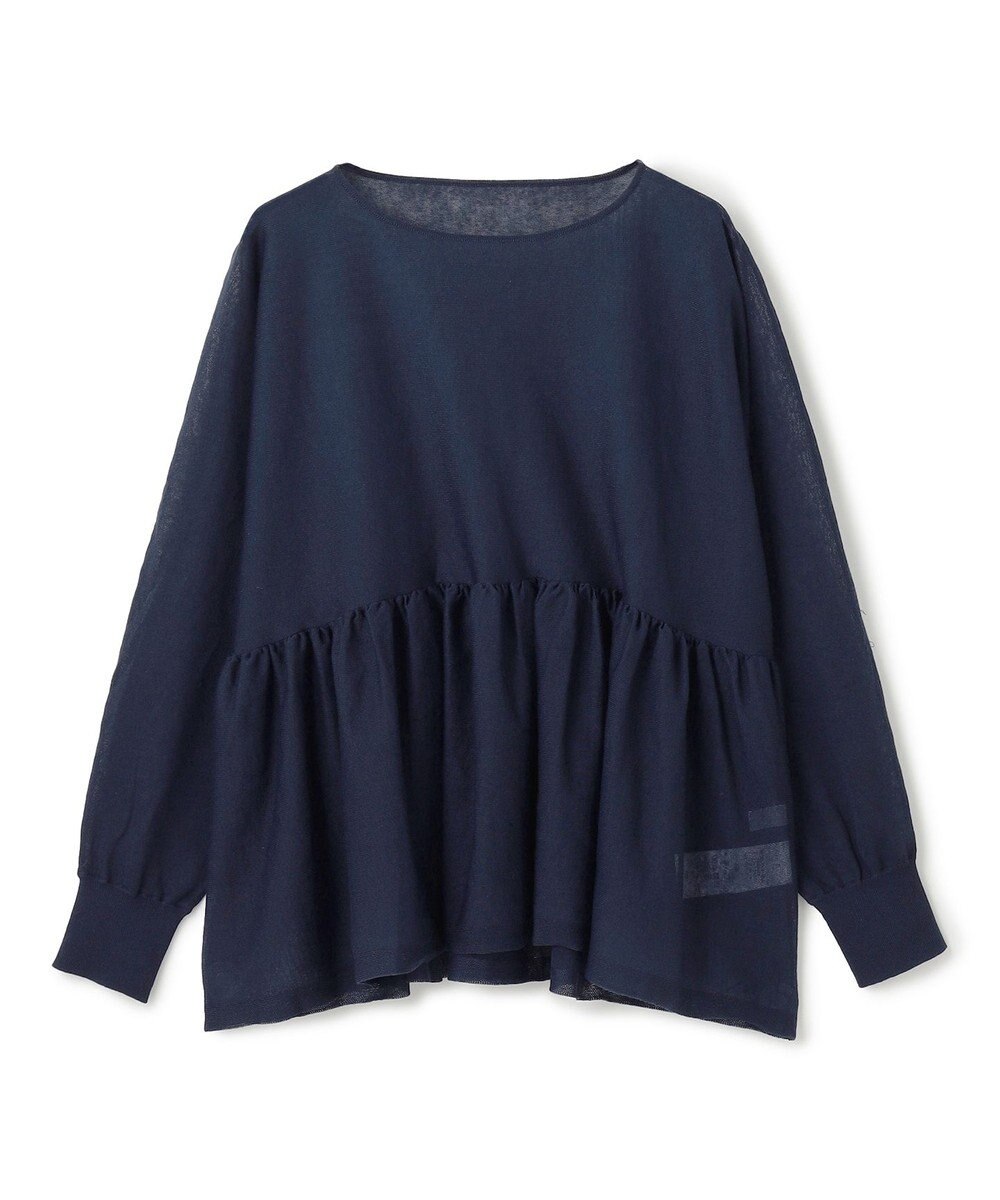 UNFILO シアー ペプラムニット 