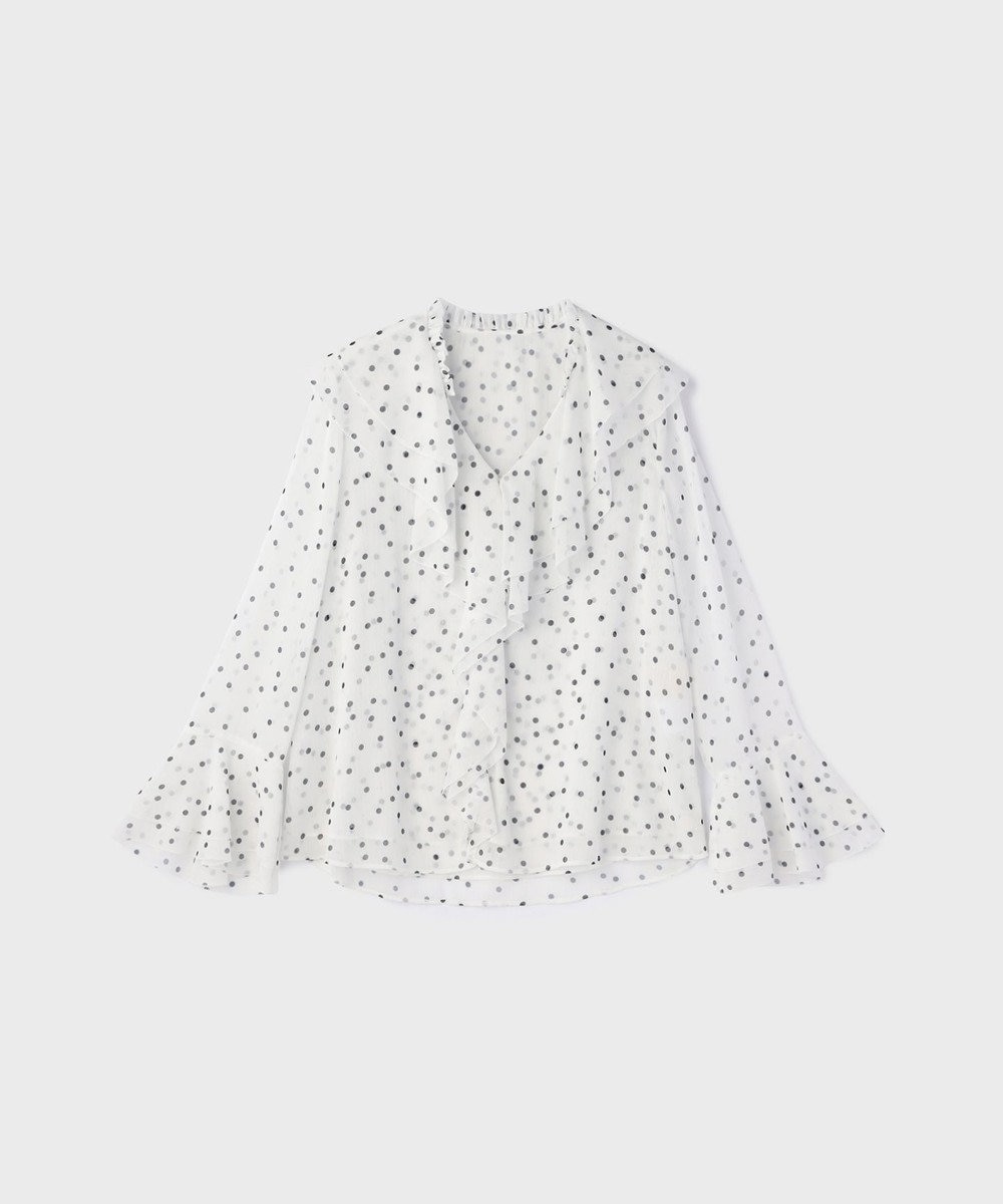 GRACE CONTINENTAL ラッフルドットトップ 