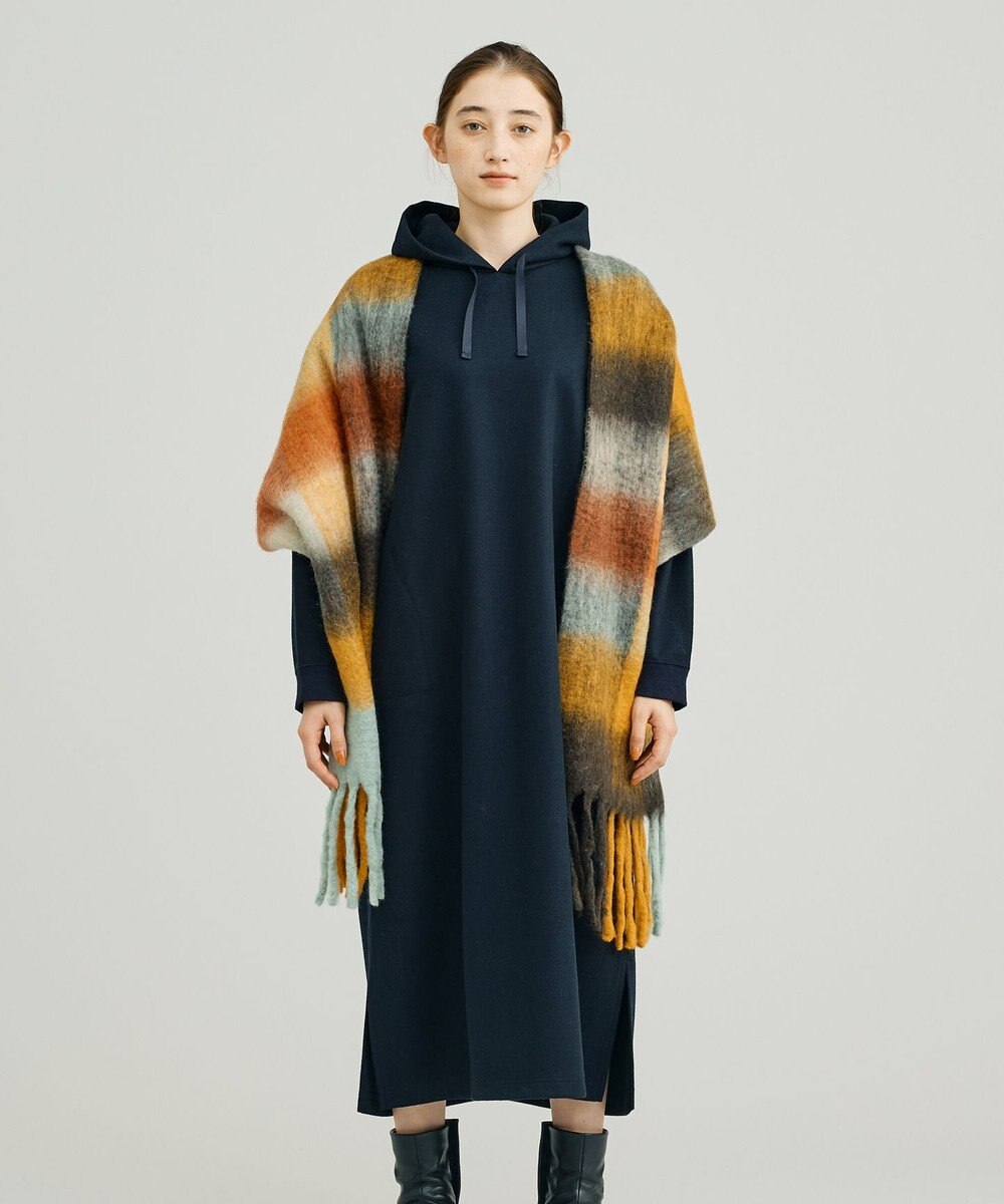 J.PRESS YORK STREET 【WOMEN】NEEDLE JERSEY フード付きワンピース 