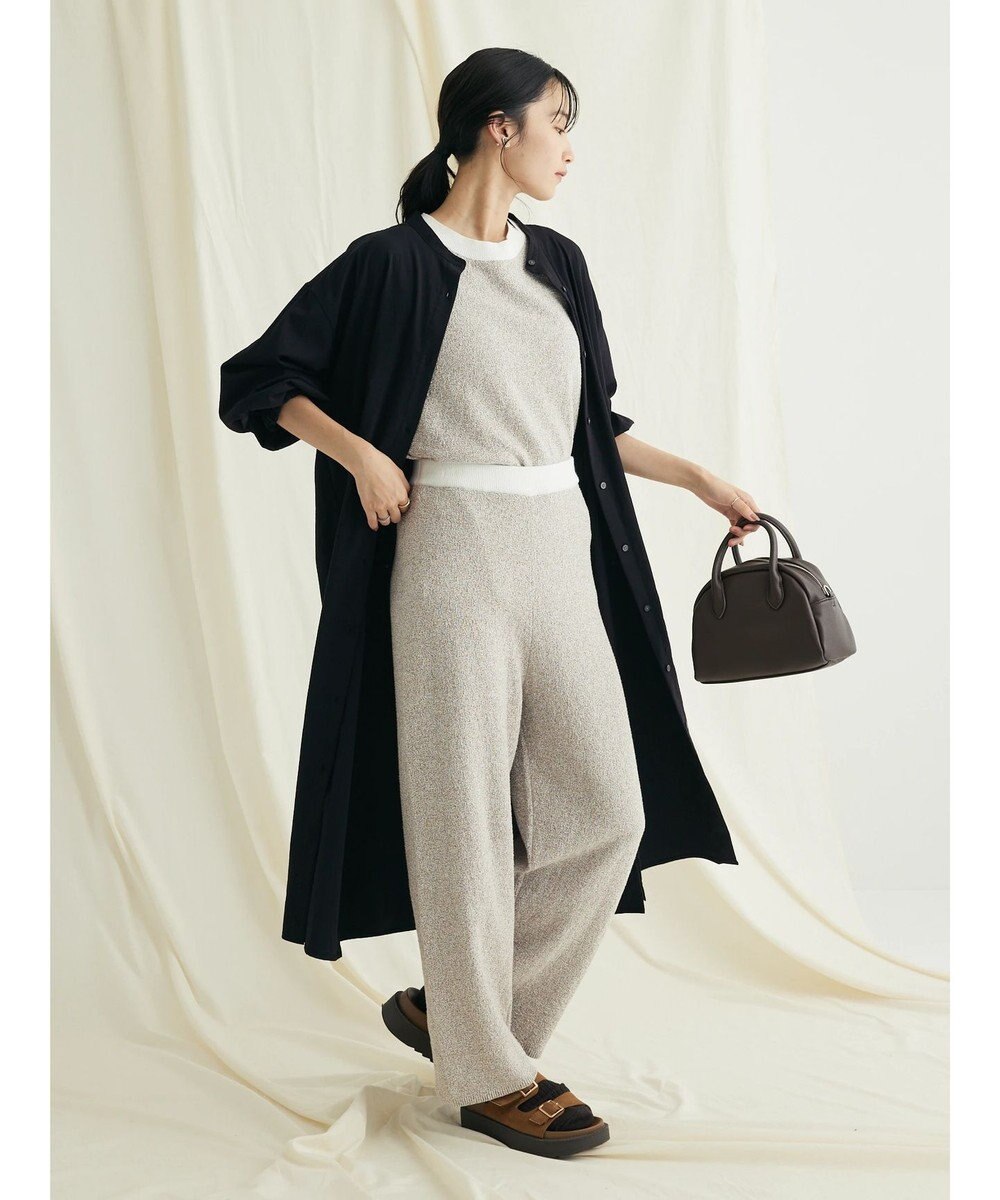 CRAFT STANDARD BOUTIQUE レーヨンデシンバンドカラーワンピース 