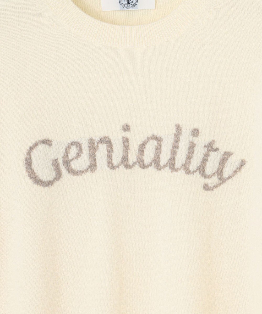 J.PRESS LADIES 【洗える】CASHMERE BLEND ロゴ ニット 